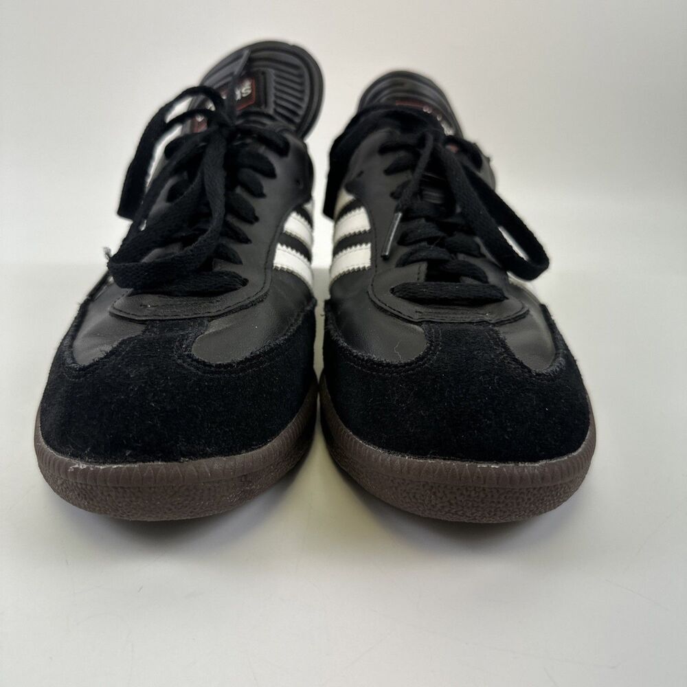 Adidas Samba Classic Indoor Soccer Shoe Sneaker Black White Stripes Men 8.5 W9.5 - Picture 3 of 12